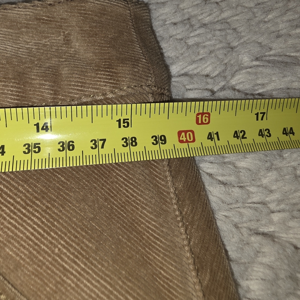 Eddie Bauer Tan Brushed Corduroy Midi Skirt Size 4 - Picture 8 of 9
